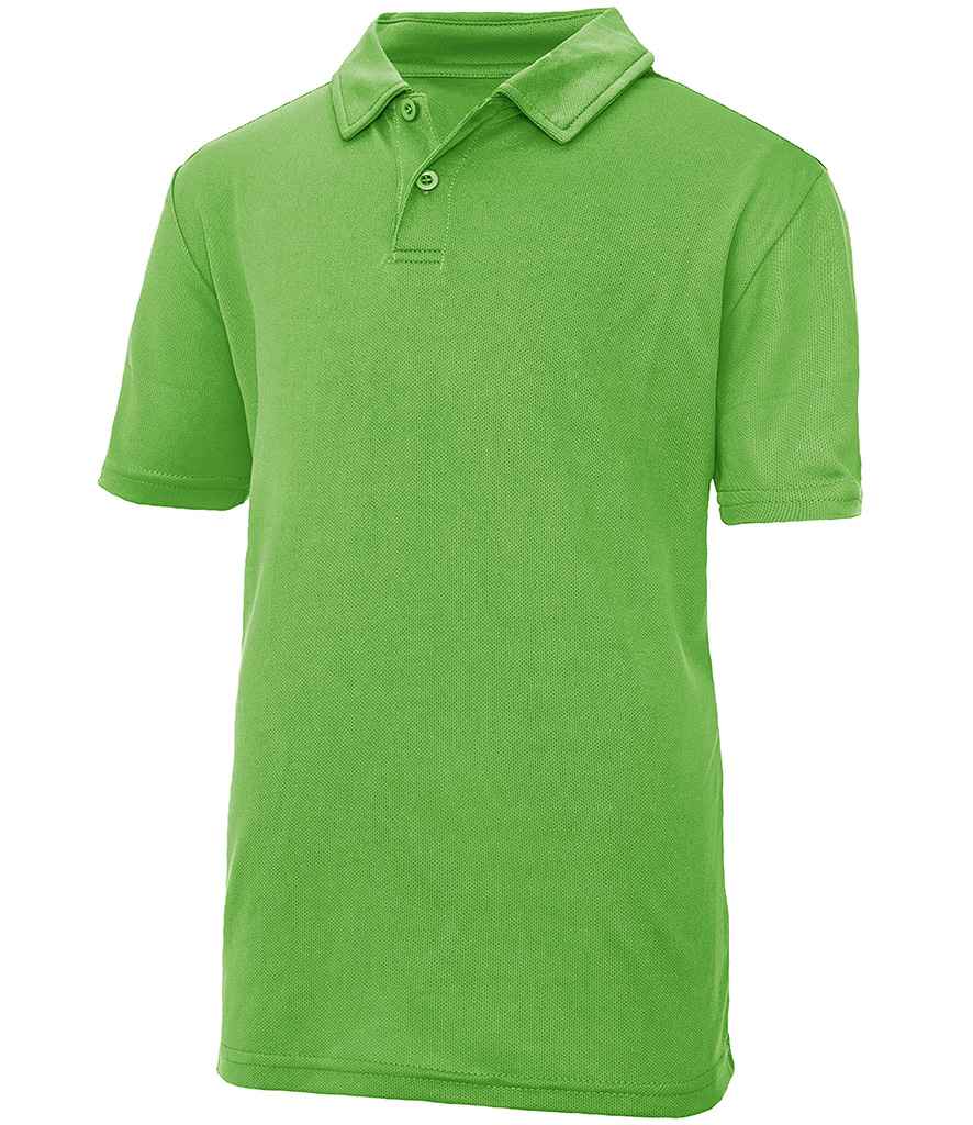 Just Cool AWDis Kids Cool Polo Shirt Lime Green