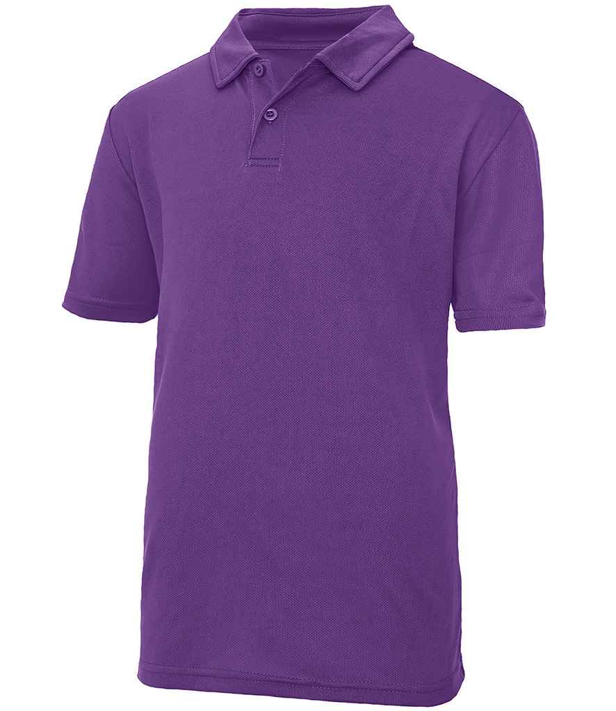Just Cool AWDis Kids Cool Polo Shirt Purple