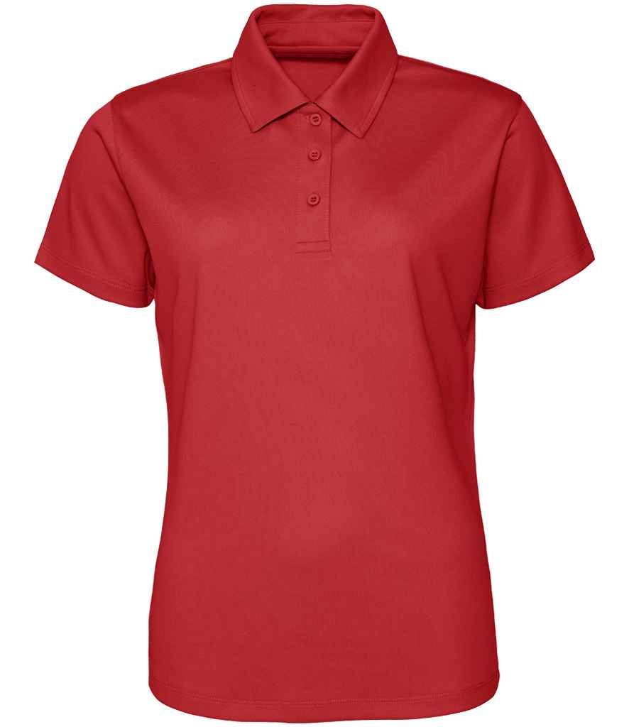 AWDis Ladies Cool Polo Shirt in Fire Red