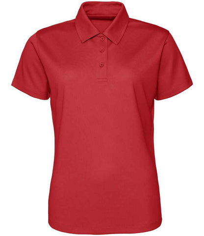 AWDis Ladies Cool Polo Shirt in Fire Red
