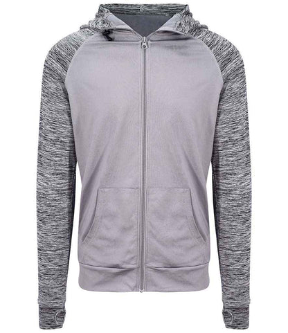 Just Cool AWDis Cool Contrast Zoodie Grey/Grey Melange