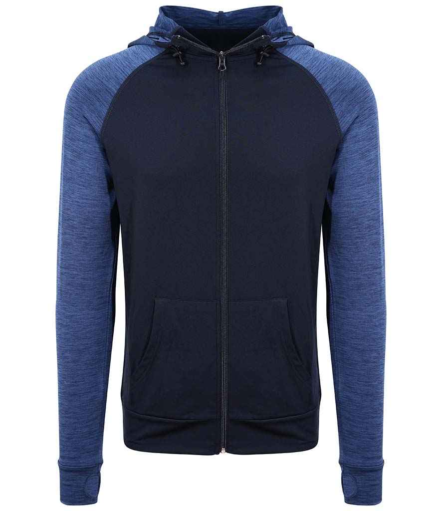 Just Cool AWDis Cool Contrast Zoodie Navy/Navy Melange