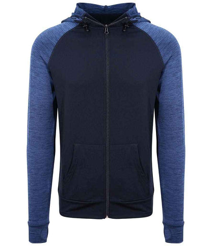 Just Cool AWDis Cool Contrast Zoodie Navy/Navy Melange