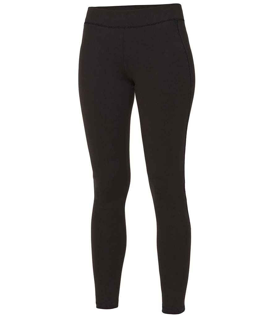 AWDis Girls Cool Athletic Pants in Jet Black