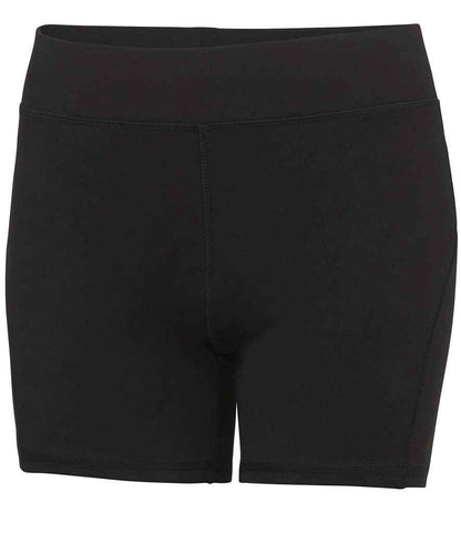 AWDis Ladies Cool Training Shorts in Jet Black