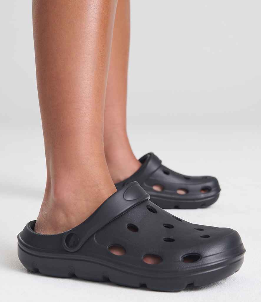 Just Cool AWDis Cool Aero Clogs Jet Black