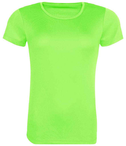 AWDis Ladies Cool Recycled T-Shirt in Electric Green