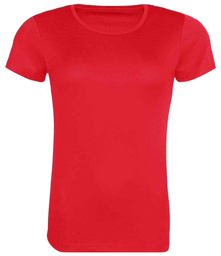 AWDis Ladies Cool Recycled T-Shirt in Fire Red