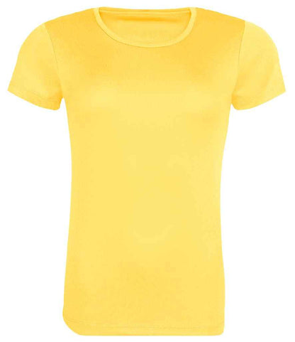 AWDis Ladies Cool Recycled T-Shirt in Sun Yellow