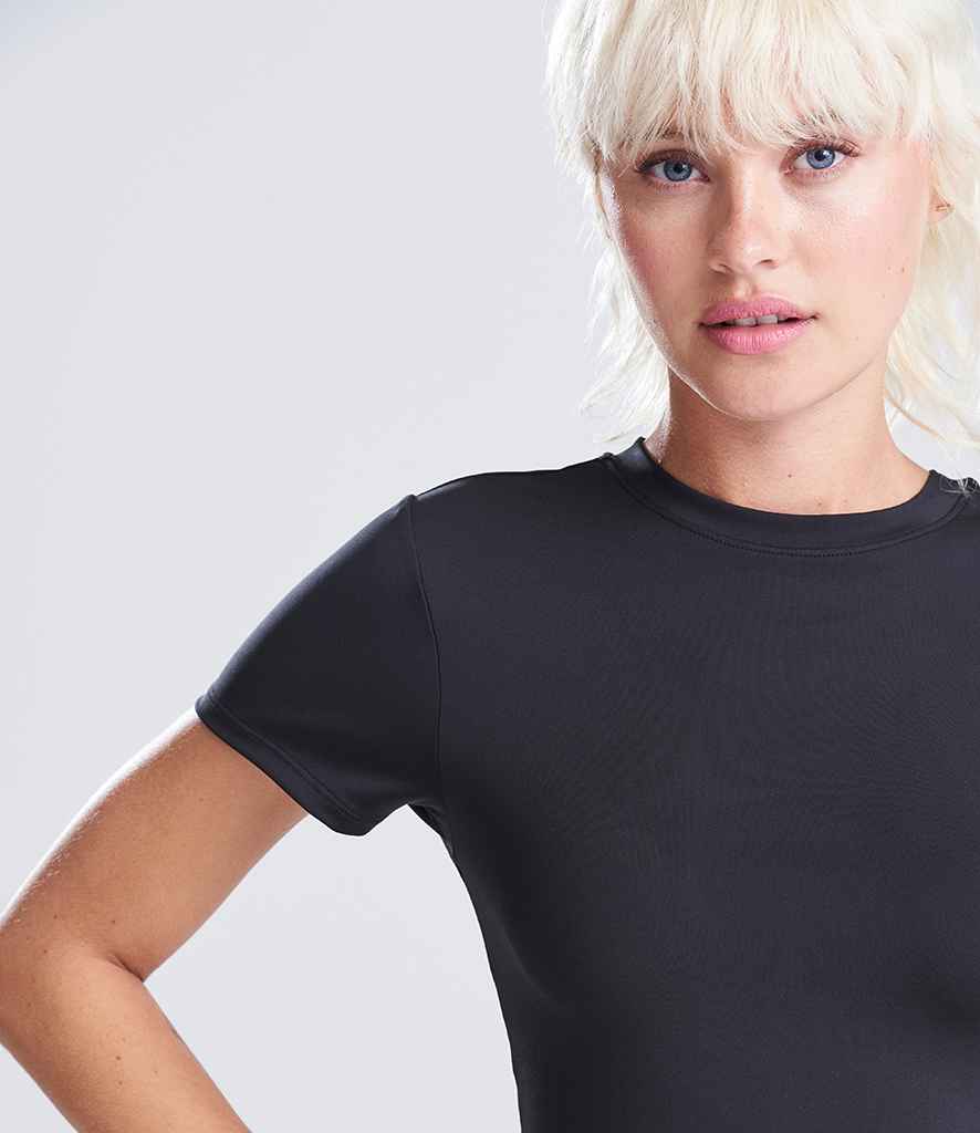 AWDis Ladies Cool Recycled Cropped T-Shirt - model image