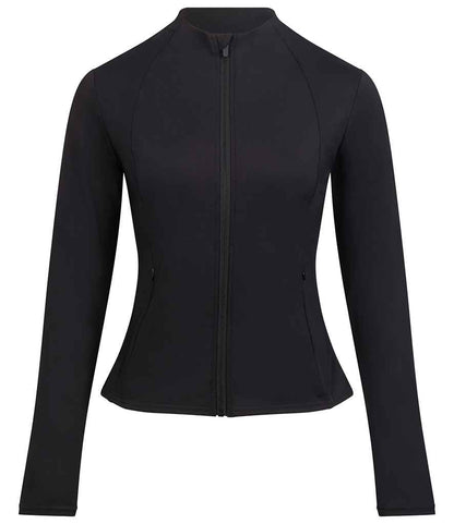 AWDis Ladies Cool Recycled Full Zip Jacket in Jet Black