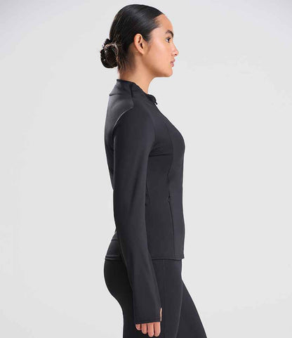 Just Cool AWDis Ladies Cool Recycled Full Zip Jacket Jet Black