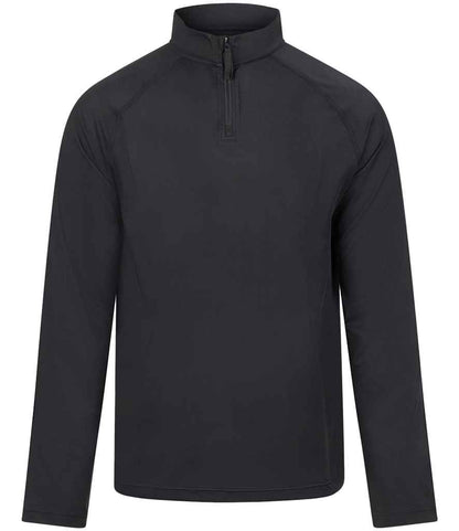 AWDis Cool Lightweight Active 1/4 Zip Top in Jet Black