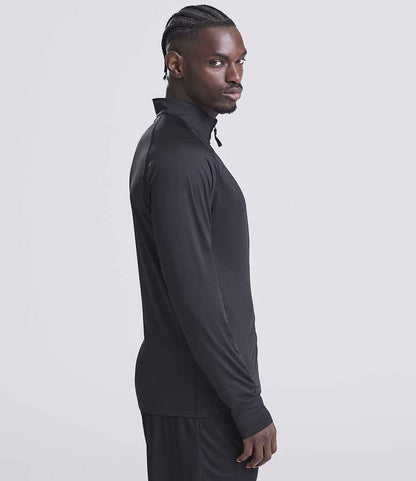 Just Cool AWDis Cool Lightweight Active 1/4 Zip Top Jet Black