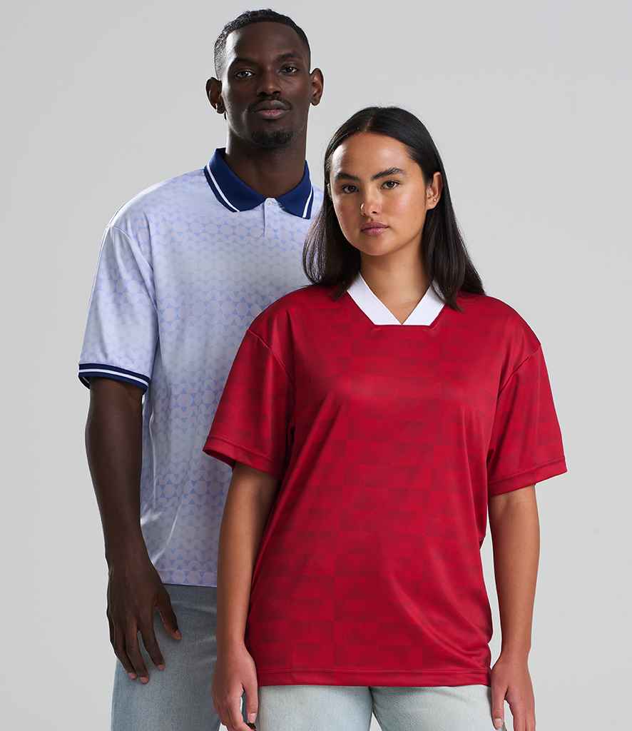 Just Cool AWDis Cool Retro Sports Jersey Red/White