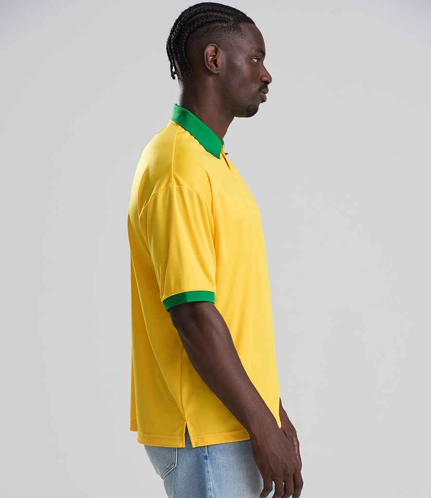 Just Cool AWDis Cool Retro Sports Jersey Yellow/Green