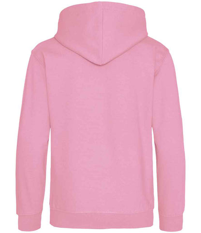 Just Hoods AWDis Kids Hoodie Candyfloss Pink