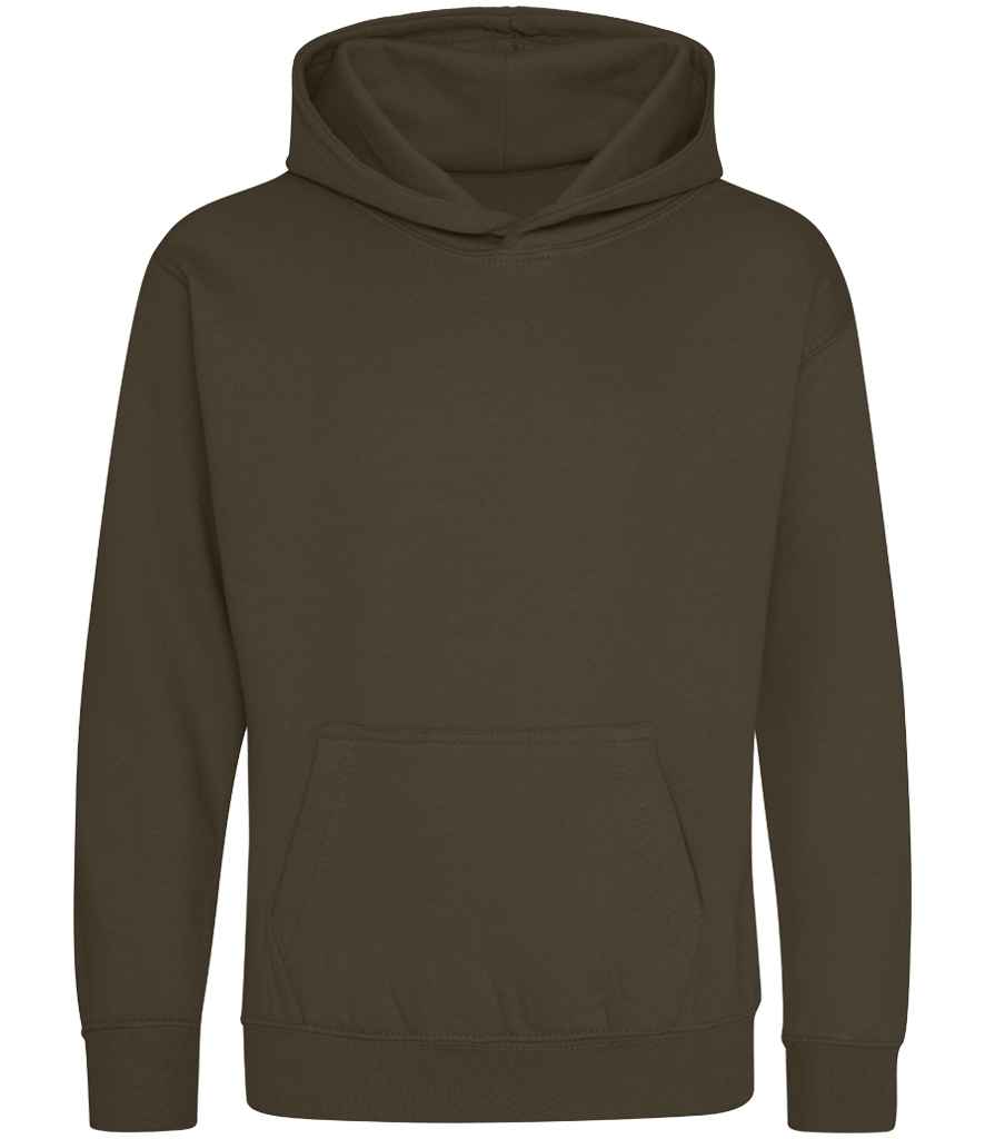 Just Hoods AWDis Kids Hoodie Olive Green