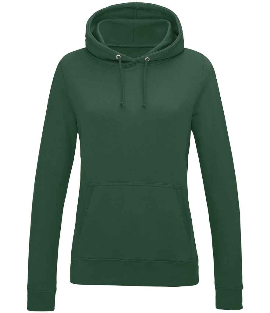Just Hoods AWDis Ladies College Hoodie Bottle Green