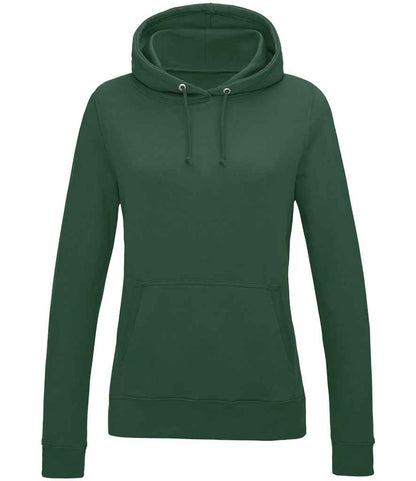 Just Hoods AWDis Ladies College Hoodie Bottle Green