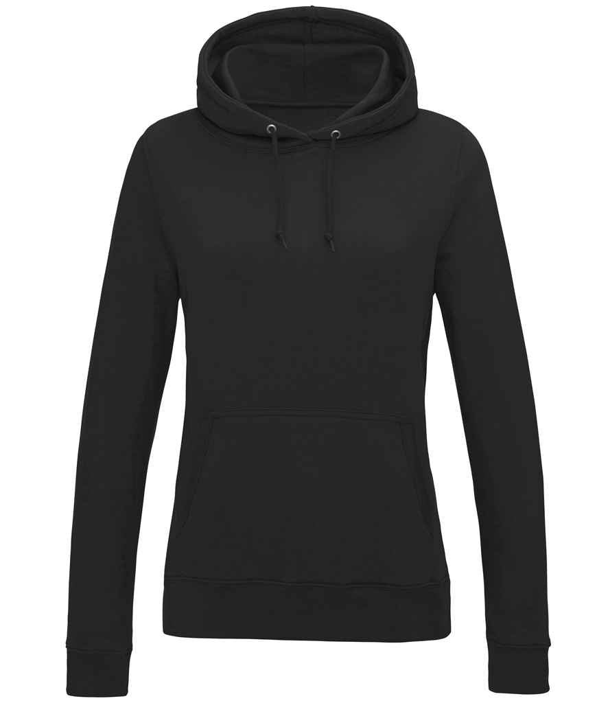 Just Hoods AWDis Ladies College Hoodie Black Smoke