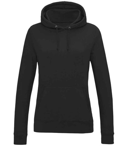 Just Hoods AWDis Ladies College Hoodie Black Smoke