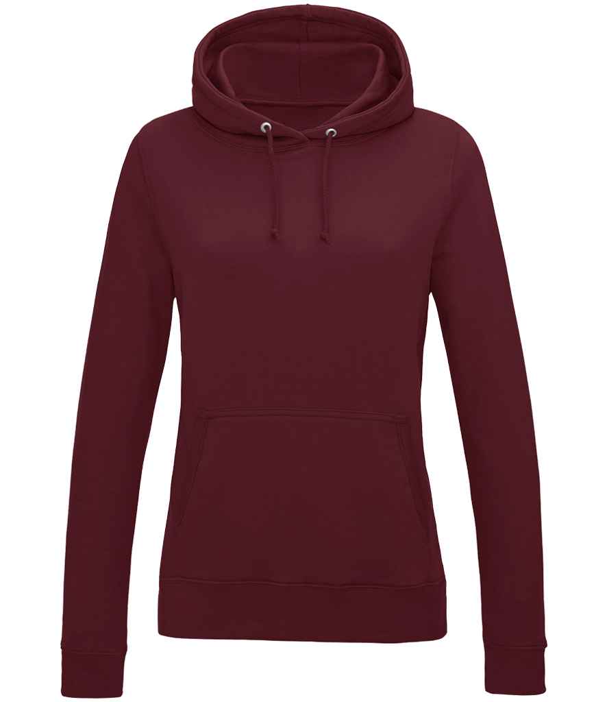 Just Hoods AWDis Ladies College Hoodie Burgundy