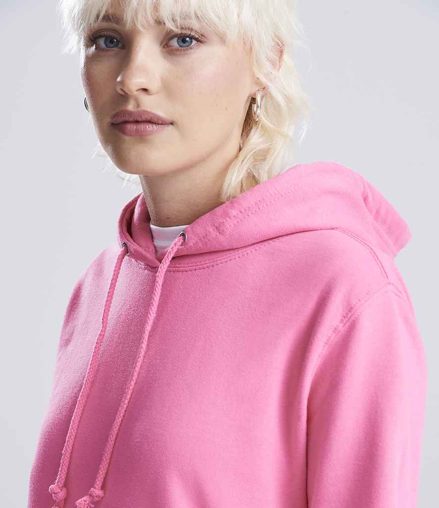 Just Hoods AWDis Ladies College Hoodie Candyfloss Pink