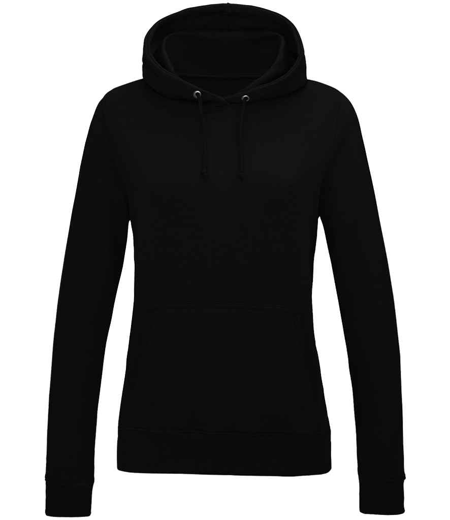 Just Hoods AWDis Ladies College Hoodie Deep Black