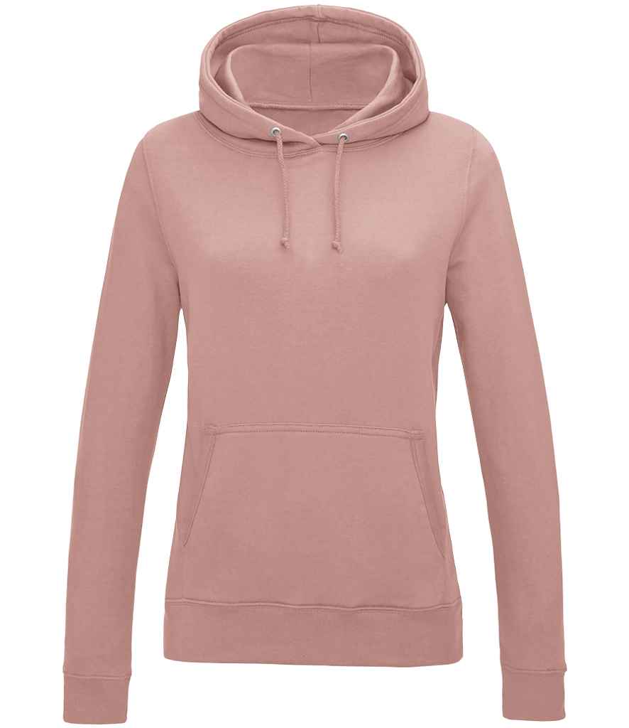 Just Hoods AWDis Ladies College Hoodie Dusty Pink