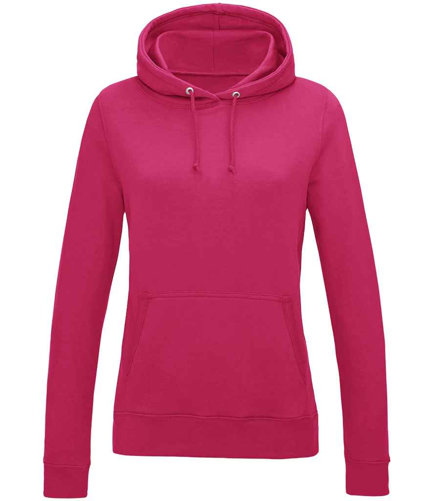 Just Hoods AWDis Ladies College Hoodie Hot Pink