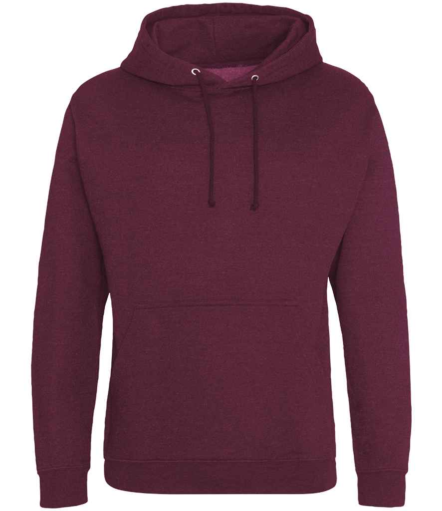 AWDis College Hoodie in Burgundy Smoke