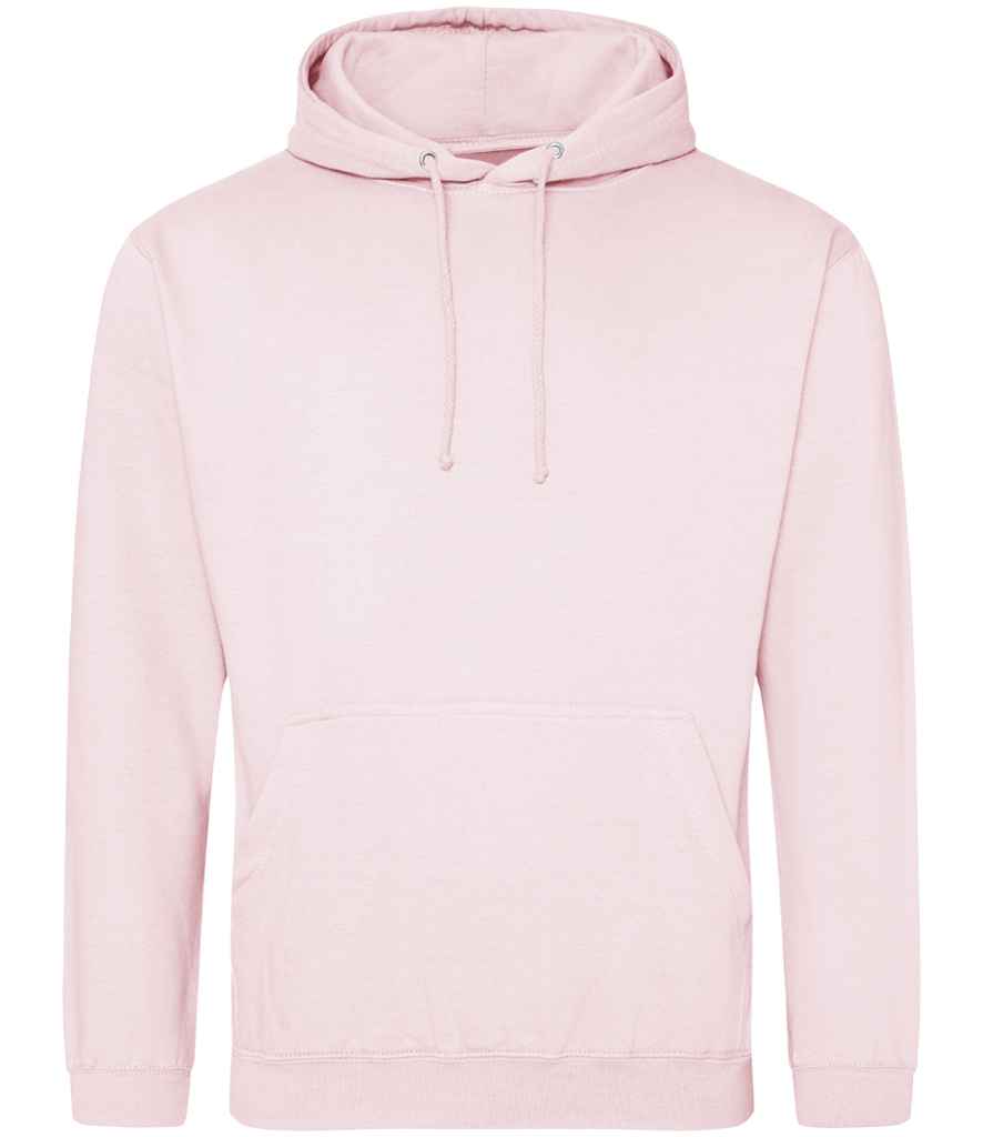 AWDis College Hoodie in Baby Pink