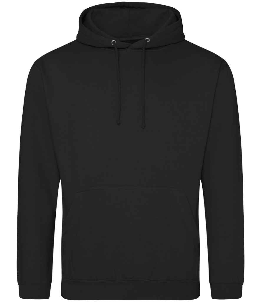 AWDis College Hoodie in Deep Black