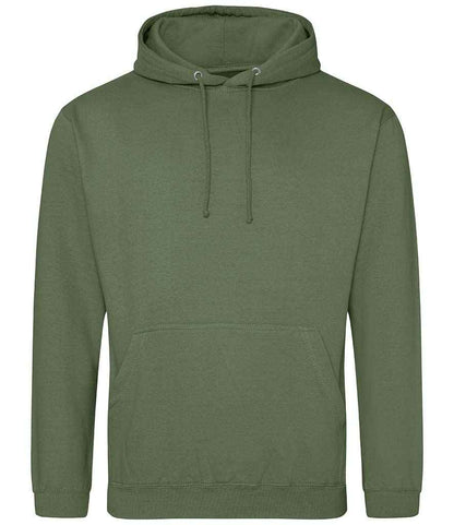 AWDis College Hoodie in Earthy Green