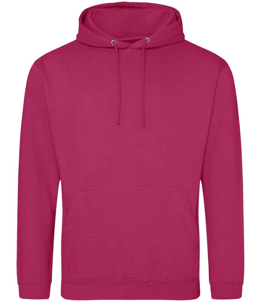 AWDis College Hoodie in Hot Pink