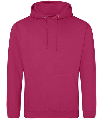 AWDis College Hoodie in Hot Pink