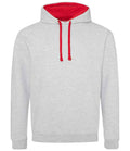 Heather Grey/Fire Red