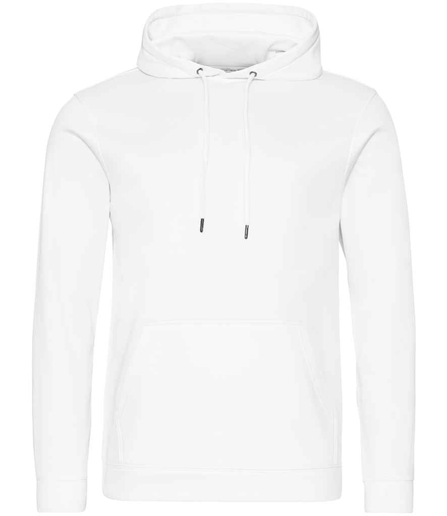 Just Hoods AWDis Sports Polyester Hoodie Arctic White