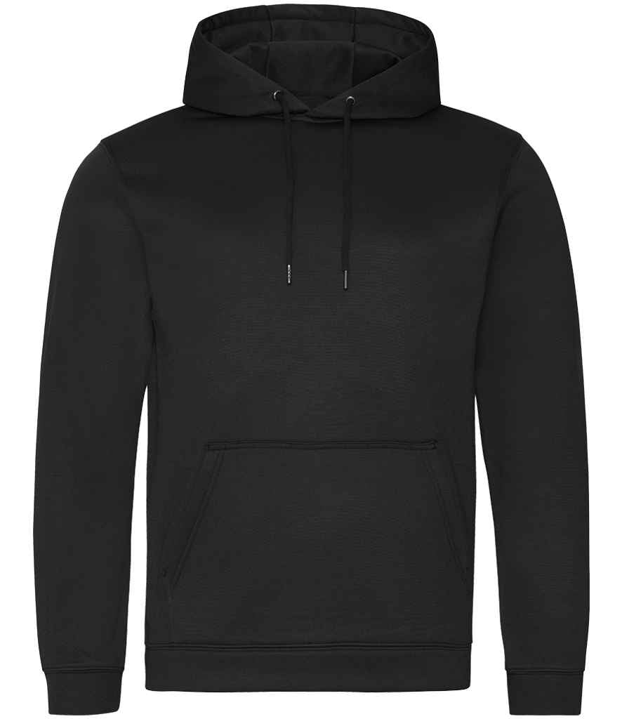 Just Hoods AWDis Sports Polyester Hoodie Jet Black