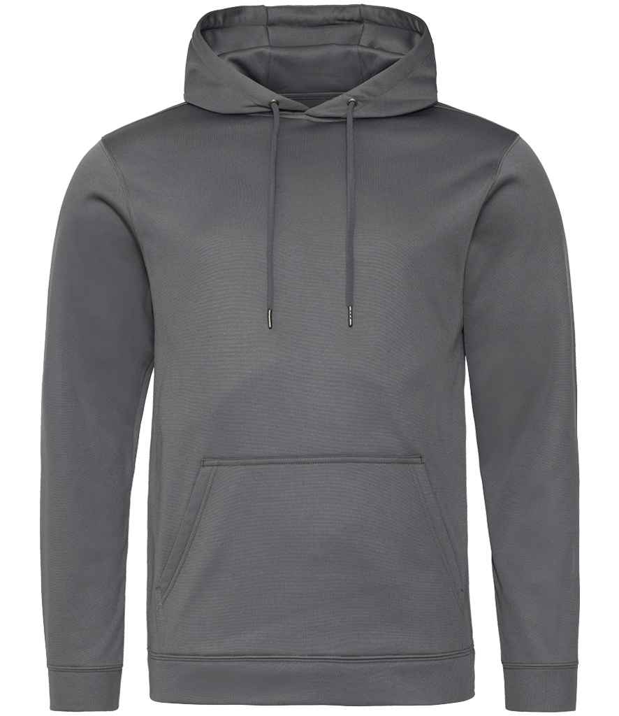 Just Hoods AWDis Sports Polyester Hoodie Steel Grey