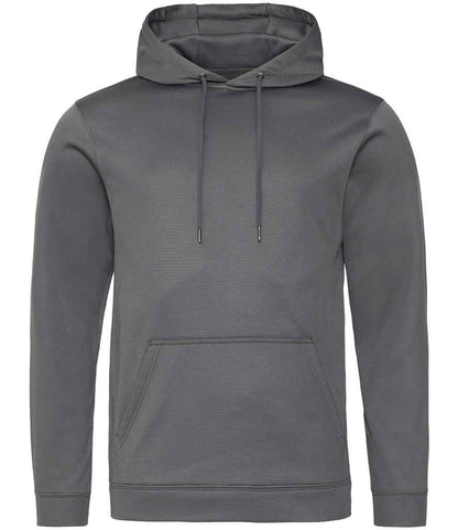 Just Hoods AWDis Sports Polyester Hoodie Steel Grey