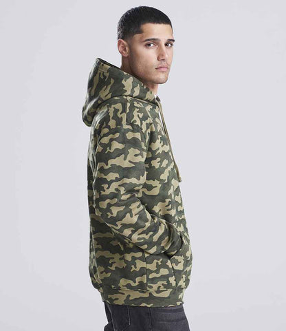 Just Hoods AWDis Camo Hoodie Green Camo