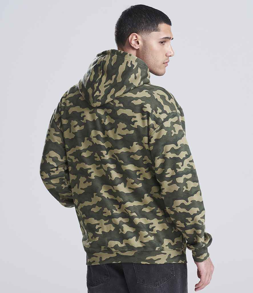 Just Hoods AWDis Camo Hoodie Green Camo
