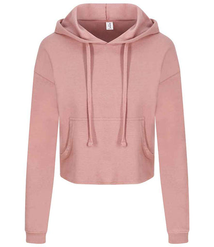 Just Hoods AWDis Ladies Cropped Hoodie Dusty Pink
