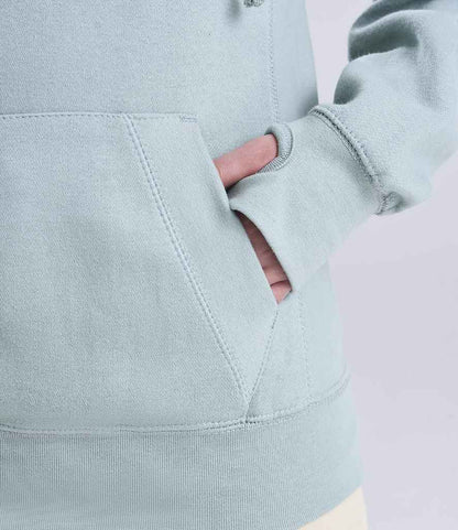 Just Hoods AWDis Cross Neck Hoodie Dusty Green