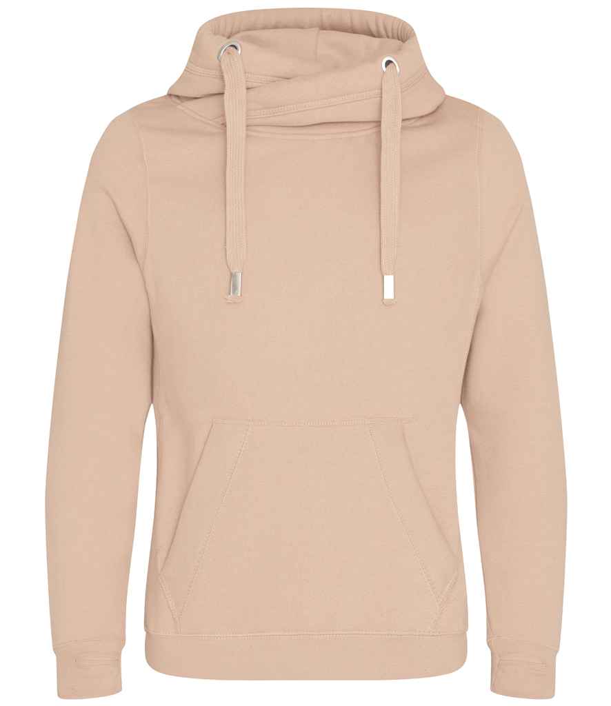 Just Hoods AWDis Cross Neck Hoodie Nude