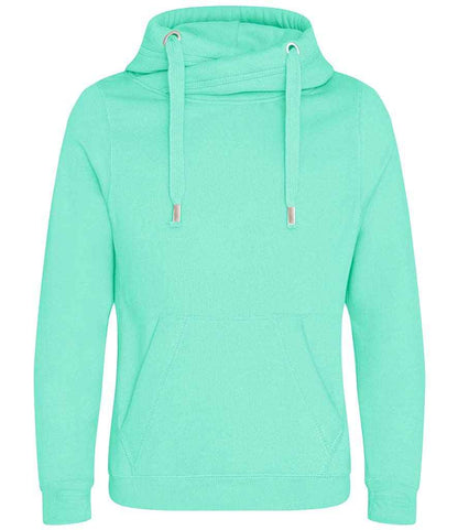 Just Hoods AWDis Cross Neck Hoodie Peppermint