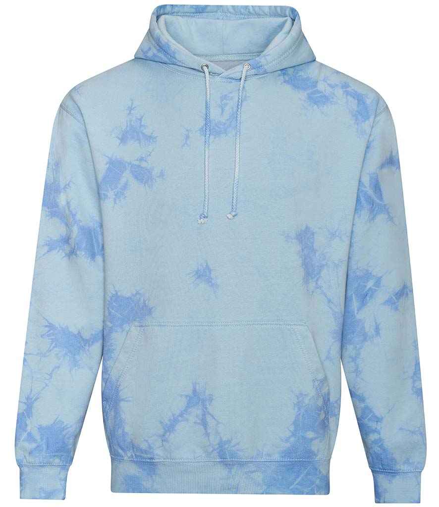 Just Hoods AWDis Tie-Dye Hoodie Blue Cloud