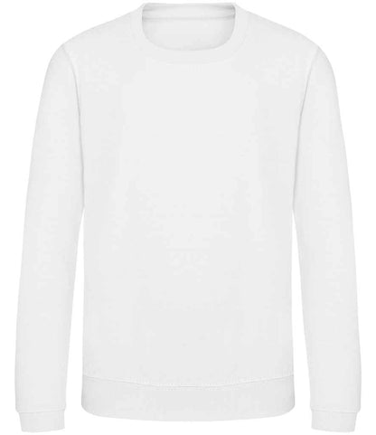 Just Hoods AWDis Kids Sweatshirt Arctic White